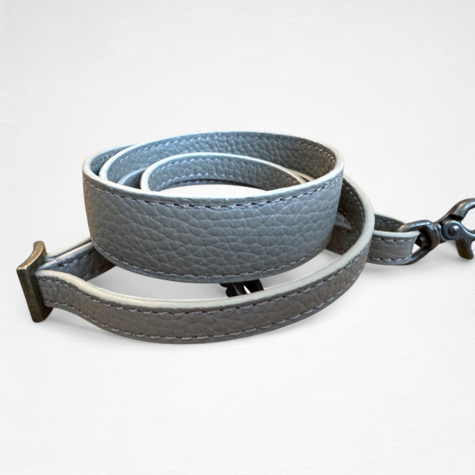 Bandoulière en cuir Grège